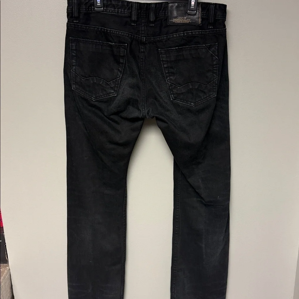 Cult of Individuality Rebel Straight Black Jeans W36 L34